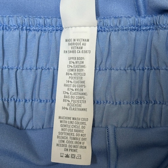 Offline by Aerie Real Me Hot Stuff Romper Blue Athletic Shorts Onesie Women’s L - Picture 11 of 12